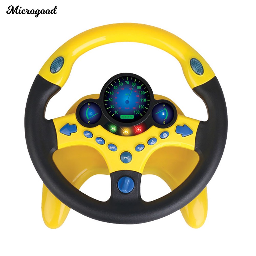 kids play steering wheel