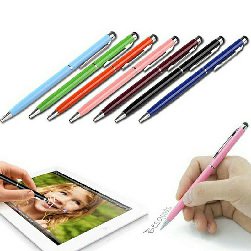 2in1 Touch Pen Stylus Pen Touchscreen Slim Stylus Ballpen Suitable