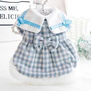 Brushed Plaid Princess Dress Dog Clothes Puppy Clothes Cat Clothes Pet Clothes Dog Dress Puppy Dog Dress Cat Dress Dog Clothes Female Puppy Clothes Female Cat Clothes Female Pet Clothes Female Pet Essentials Small and Medium-Sized