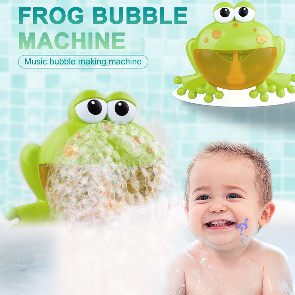 frog bubbles bath