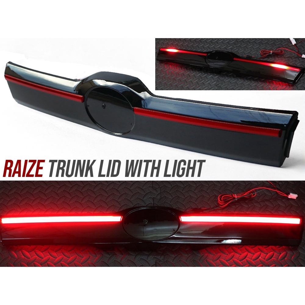 Toyota Raize 20222023 Black Led Lights Trunk lid / Trunklid Cover