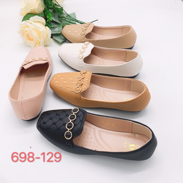Korean women doll shoes flat shoes loafers | Shopee Philippines