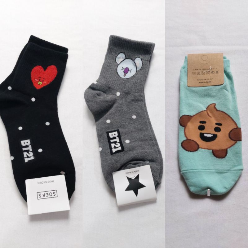 BTS Shooky / BT21 Original Korean Socks | Shopee Philippines