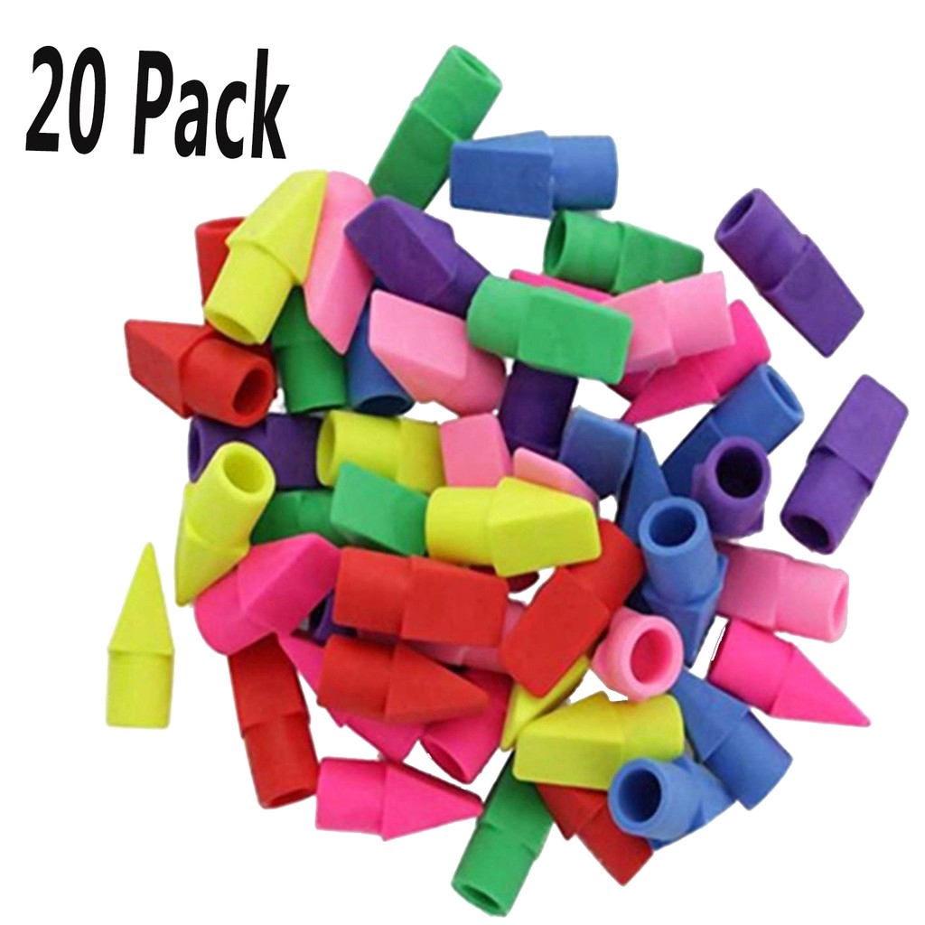 Pencil Erasers Pencil Top Eraser Erasers Cap Tops Pencil Eraser Toppers ...