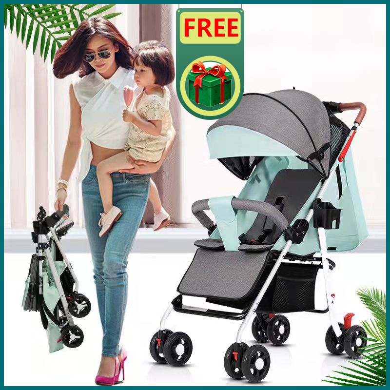 [7 free gift] [ready stock] stroller baby murah baby compact stroller