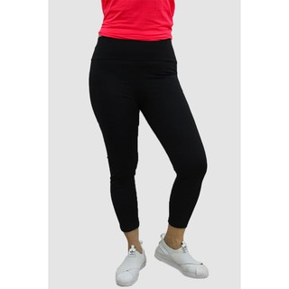 Plain black, stretchable, compression high waist leggings for gym, workout, yoga, and everyday wear