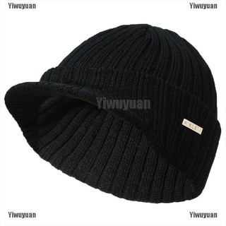 peaked beanie hat