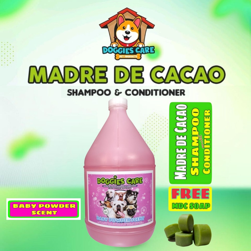 Madre De Cacao Dog Shampoo with Guava Extract 1 Gallon with Free MDC