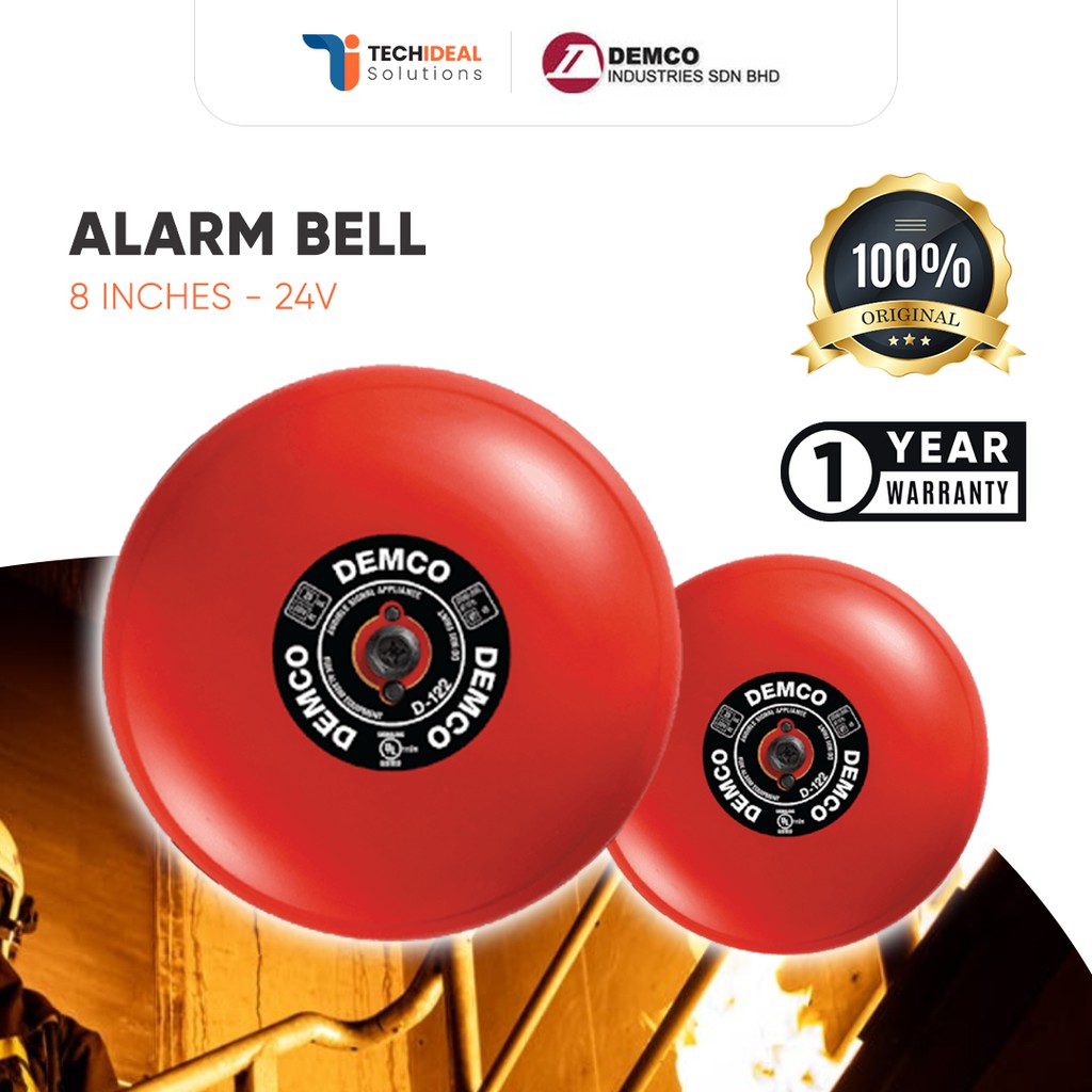 Demco Fire Alarm Bell 24V DC 6 Inches Shopee Philippines