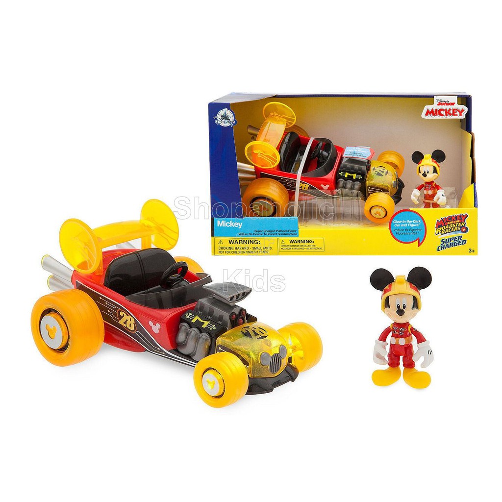 mickey mouse race car track