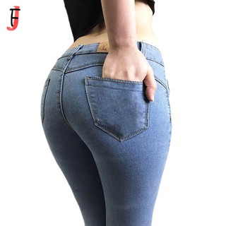 Jinfeng Jeans Low Waist Jeans Denim Pants For Women Aswomen02