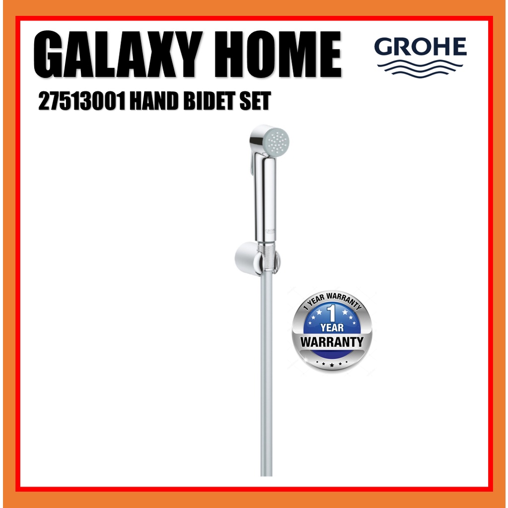 GROHE TempestaF Hand Bidet Trigger Spray Wall Holder Set 27513001