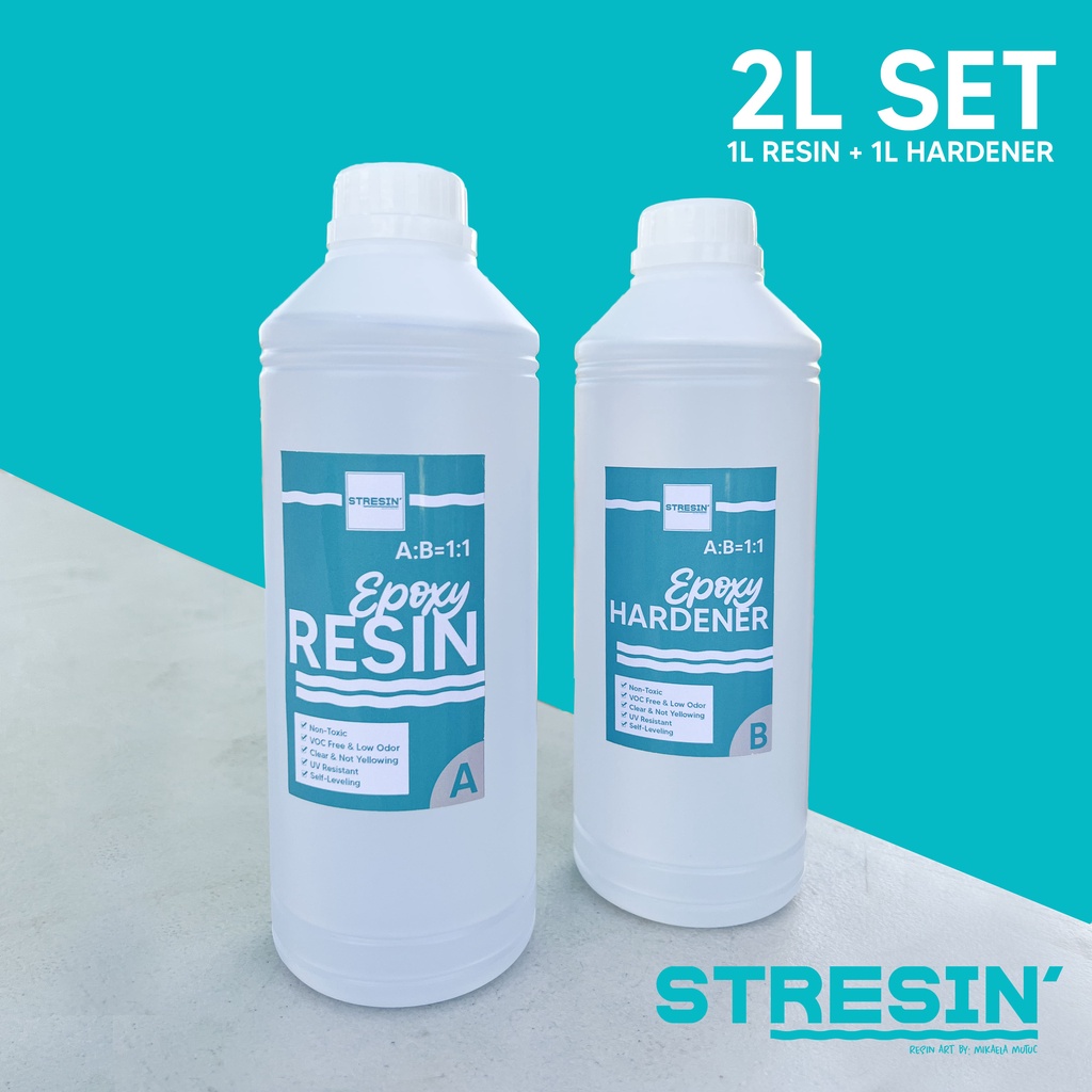 2kg TOP COAT Epoxy Resin + Hardener 11 Ratio (for table top