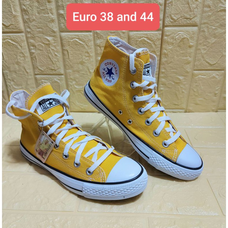 converse yellow high cut