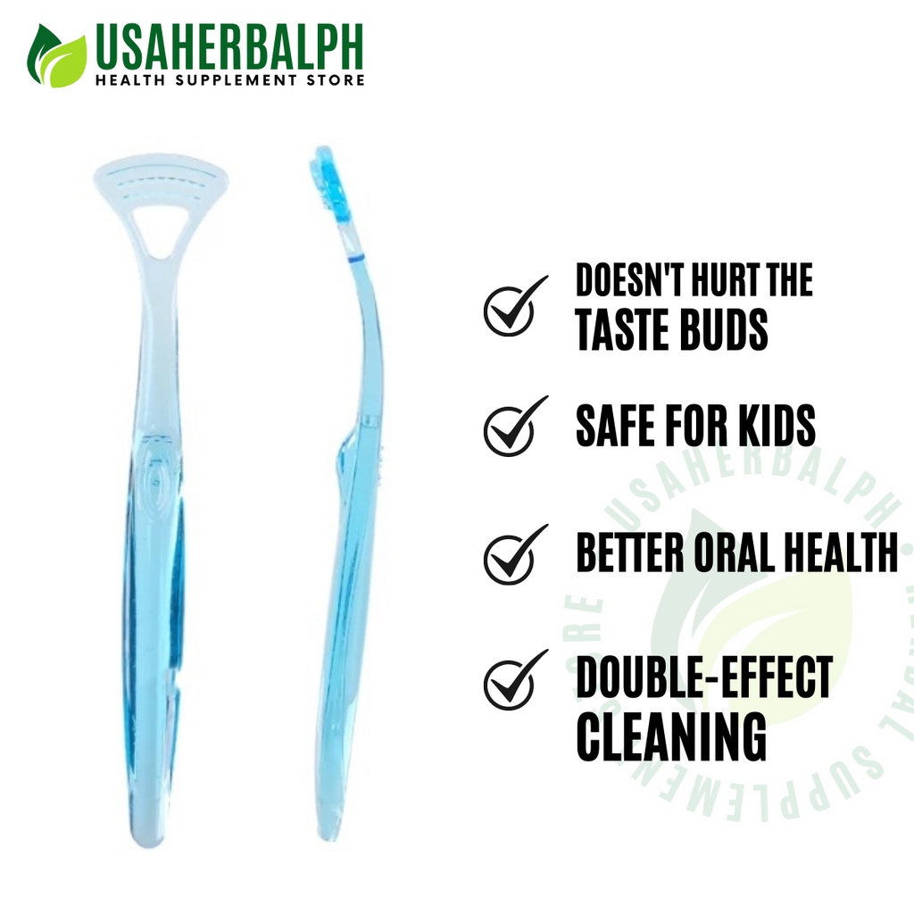 Plastic Tongue Cleaner Scraper Scraping Brush for Oral Hygiene Care