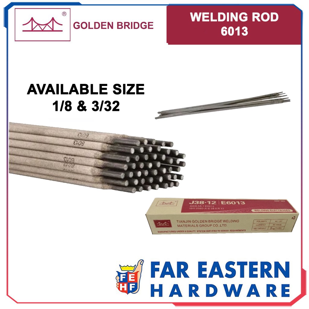 Golden Bridge Welding Rod Electrode 6013 1/8 3/32 Shopee Philippines