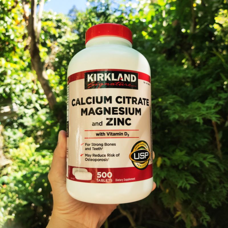 Original Kirkland Signature Calcium Citrate Magnesium and Zinc 500