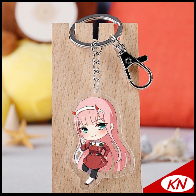 ️ KN Zero Two keychain Darling in the Franxx Anime Acrylic key chain