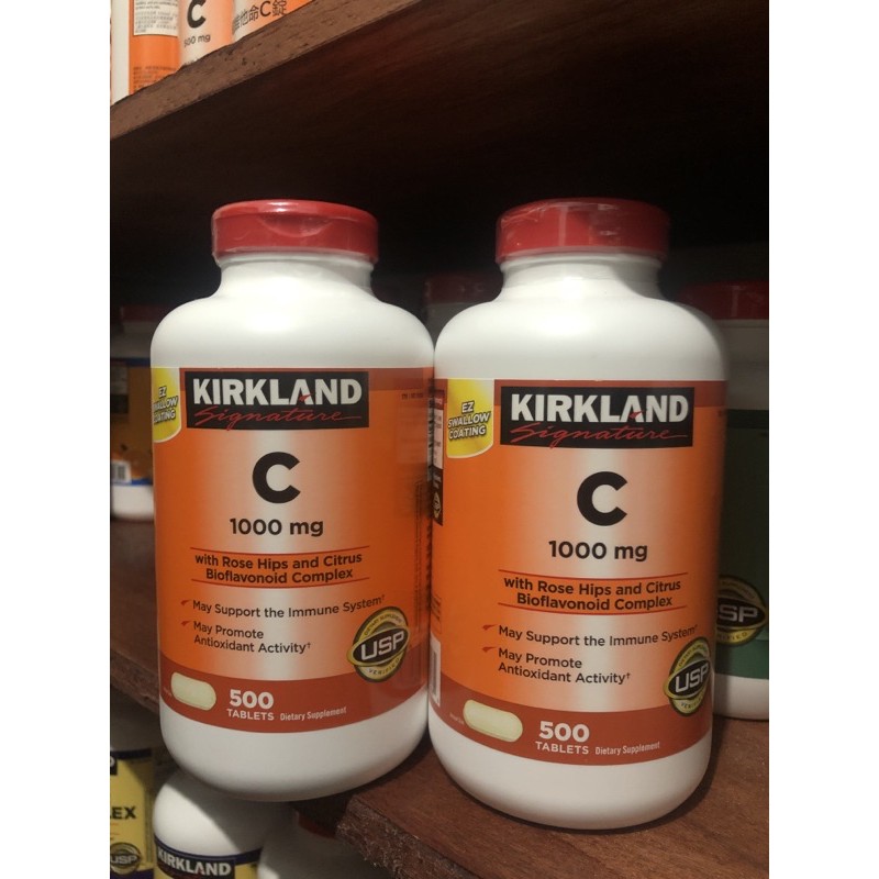 Authentic Kirkland Vitamin C With Rose Hips 1 000mg 500 Tablets Exp Jan 25 Shopee Philippines