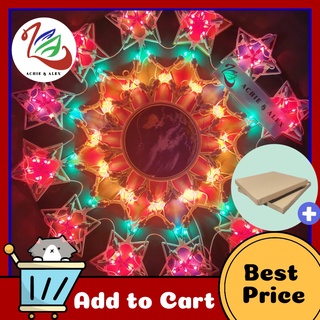 street light Achie&Alex# WITH BOX Christmas Light Parol 12 STAR Around Circle Colorful Lant #1