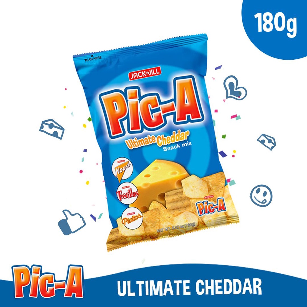 PicA Ultimate Cheddar Snack Mix 180g (Party Size) Shopee Philippines