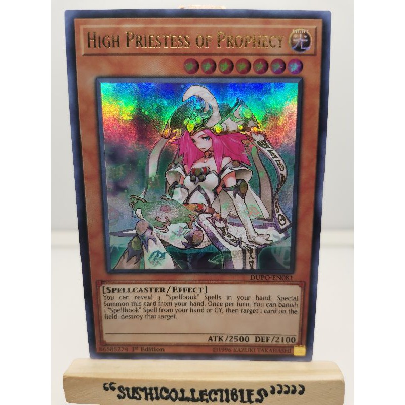 Yugioh! 1x High Priestess of Prophecy (DUPO - Ultra Rare) 1st Edition ...