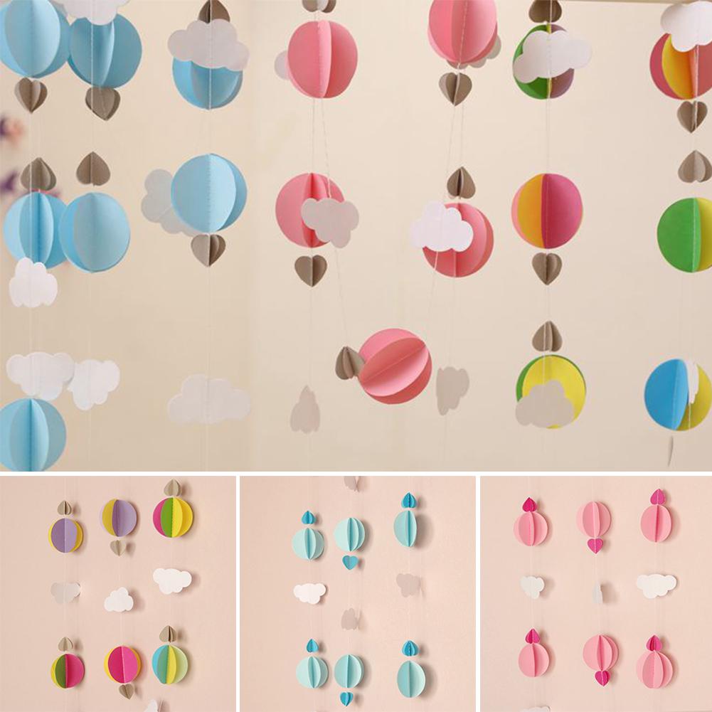3d paper garland