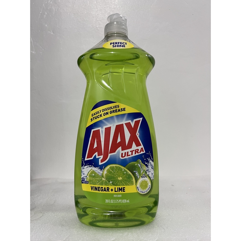 AJAX Ultra Vinegar & Lime Dishwashing Liquid 828mL Shopee Philippines