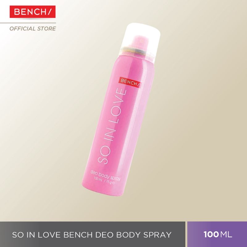 BENCH So In Love Deo Body Spray (100ml) Authentic Shopee Philippines