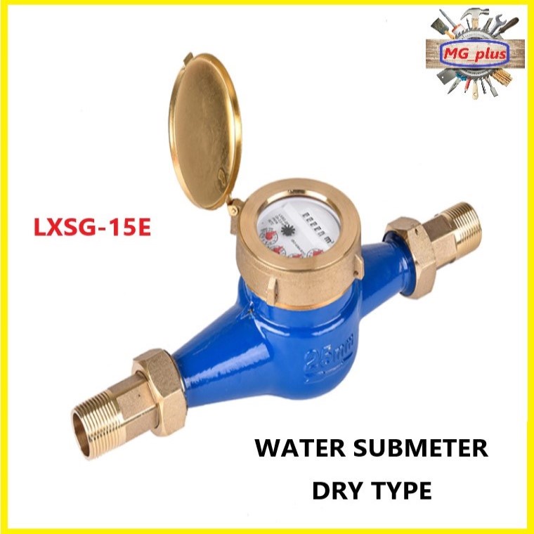Water Meter Dry Type Heavy Duty Submeter Cast Iron Body 15mm 1/2 ...