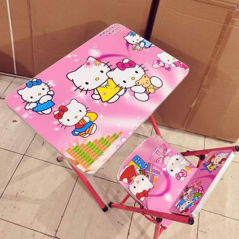 Hello Kitty Study Table With Chair Shopee Philippines