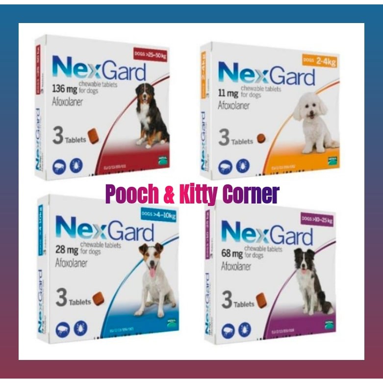 Nexgard for Dogs (Sold Per 1 Chewable Tablet) | Shopee Philippines