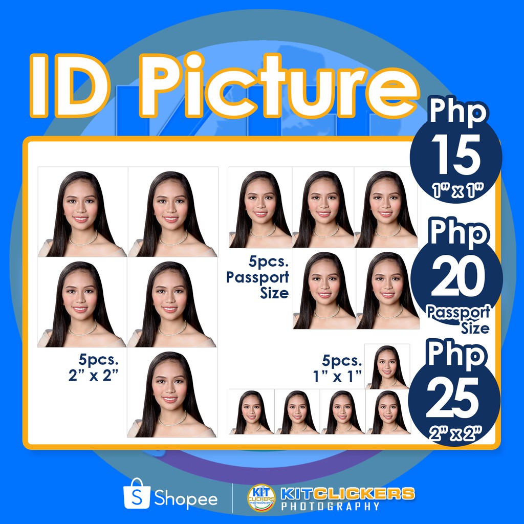 kit ID PICTURE 1x1 2x2 PASSPORT SIZE CUSTOMIZED PHOTOS ...