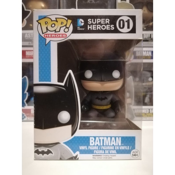 Batman (01) - DC Super Heroes Funko Pop! - Authentic with Protector |  Shopee Philippines