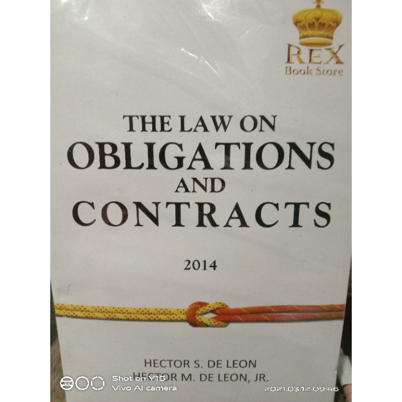 THE LAW ON OBLIGATIONS AND CONTRACTS 2014 BY: HECTOR S.DE LEON