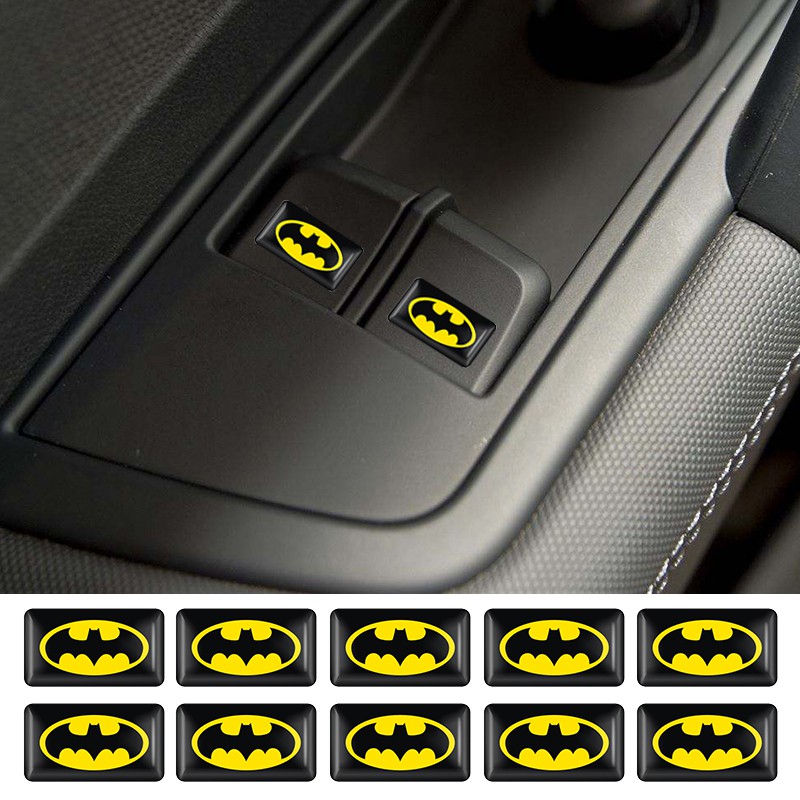 3D cool Batman car steering wheel door body decoration badge car