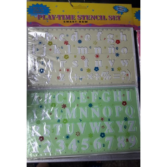 alphabet stencil ruler set by 2s shopee philippines