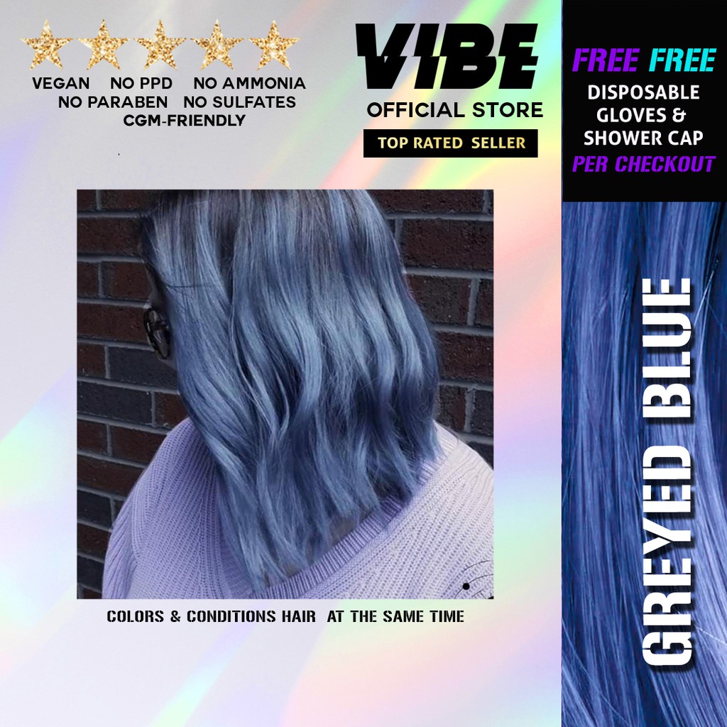 Hybrid Colours Greyed Blue Organic Hair Dye Shopee Philippines