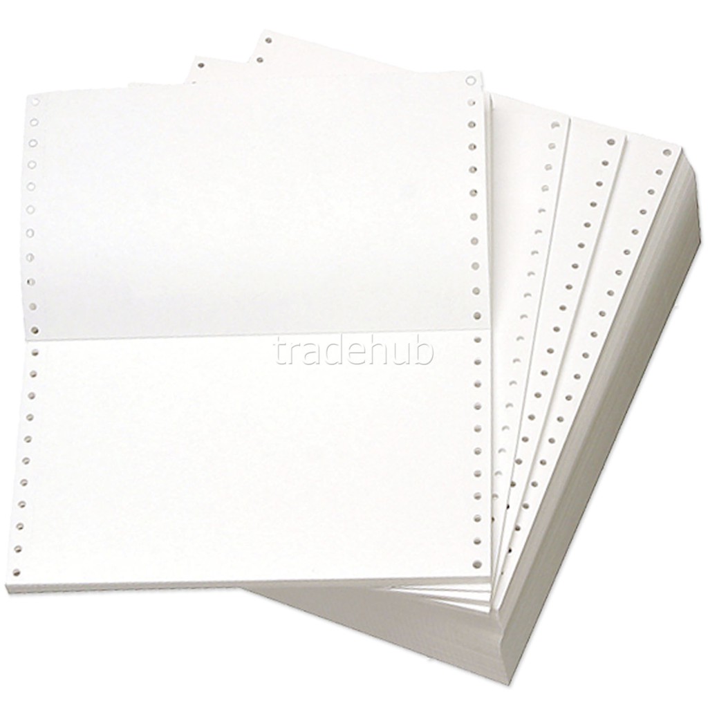 Carbonless Continuous Form Paper White For Dot Matrix Shopee Philippines