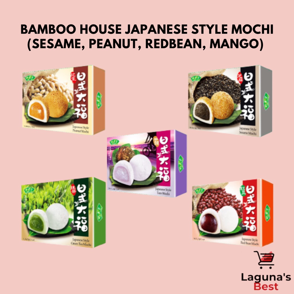 Bamboo House Japanese Style Mochi (Sesame, Peanut, Redbean, Mango
