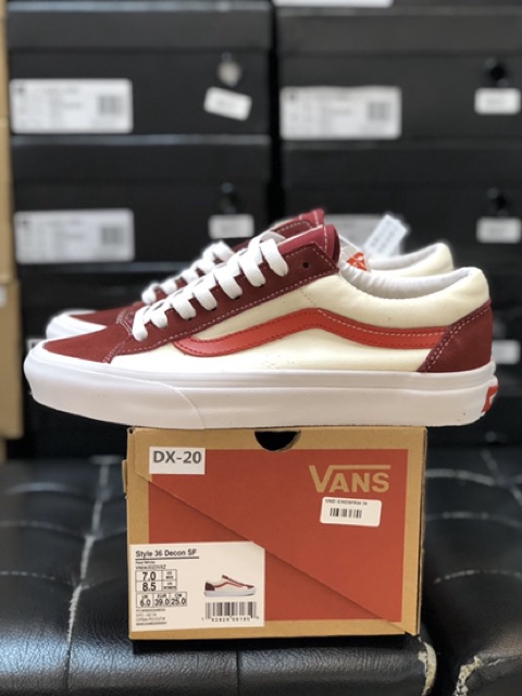 vans style 36 retro sport biking red