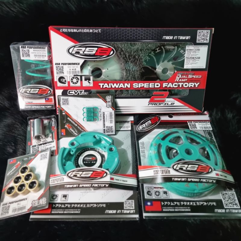 RS8 CVT Pulley V4.2 Package Set (Mio i 125 M3/Soul i 125) Shopee