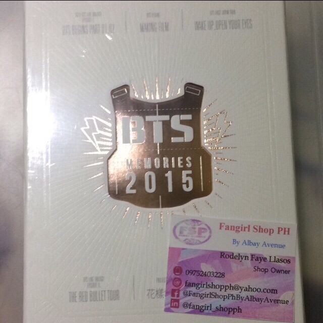 Sealed Bts Memories Of 15 Dvd Album Shopee Philippines