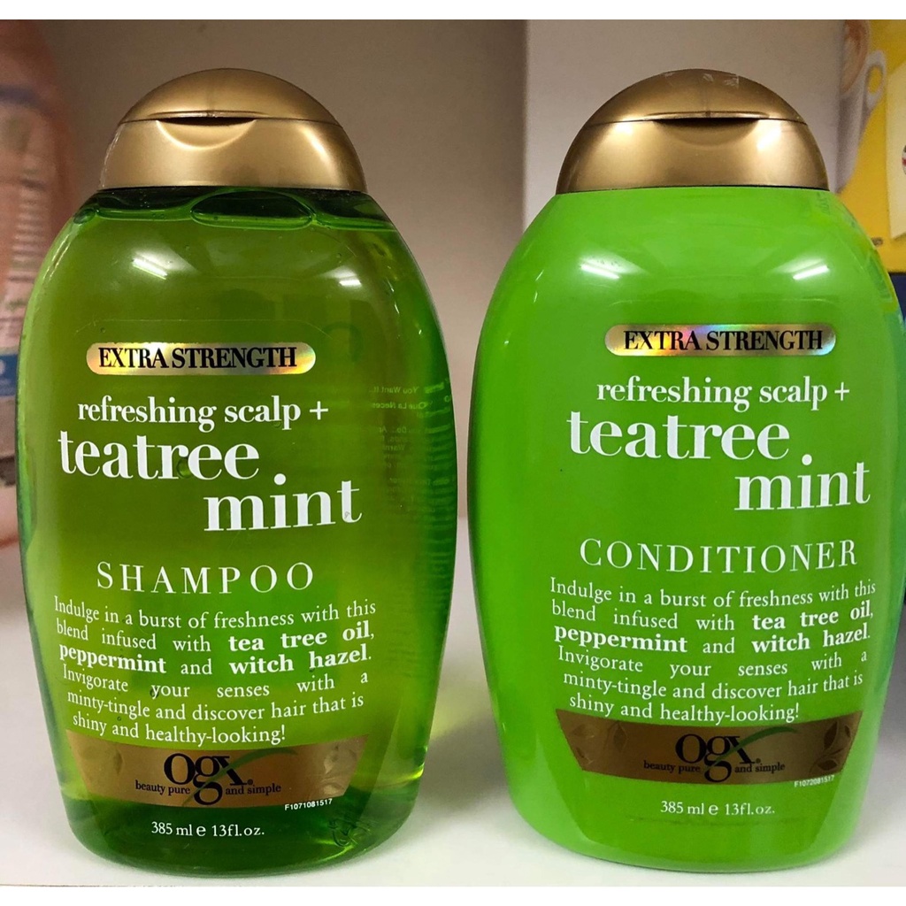 Ogx Extra Strength Refreshing Scalp Tea Tree Mint Shampoo And Conditioner Usa Shopee Philippines 9098