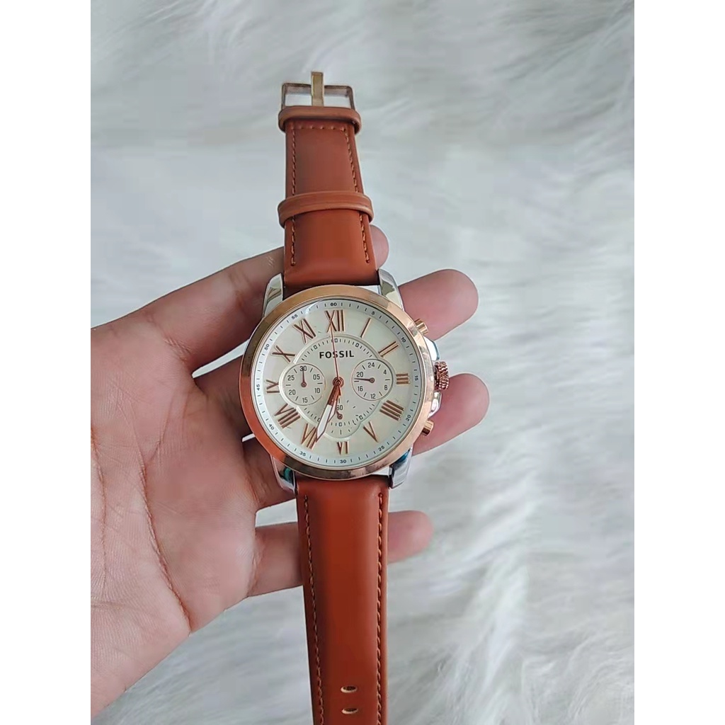 Mens Watch Fossil Watch Leather Strap #COD | Shopee Philippines