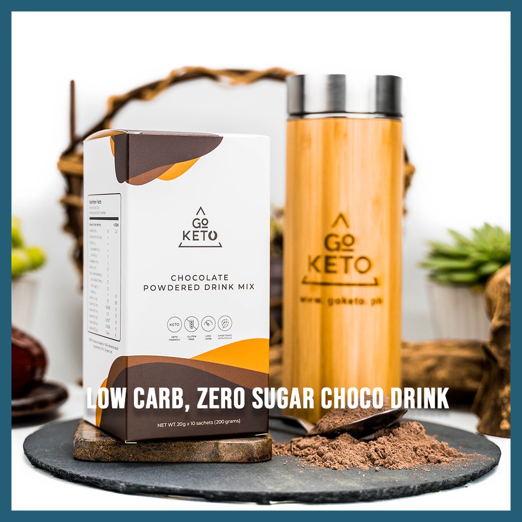 Keto / Low Carb Zero Sugar Chocolate Drink with MCT Shopee Philippines