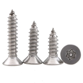 Flat Head Torx Security Pin Screws A2 Stainless Self Tapping Screw M3.9 M4.8 #5