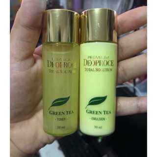 DEOPROCE Premium Green tea Toner Total Solution 30ml ...