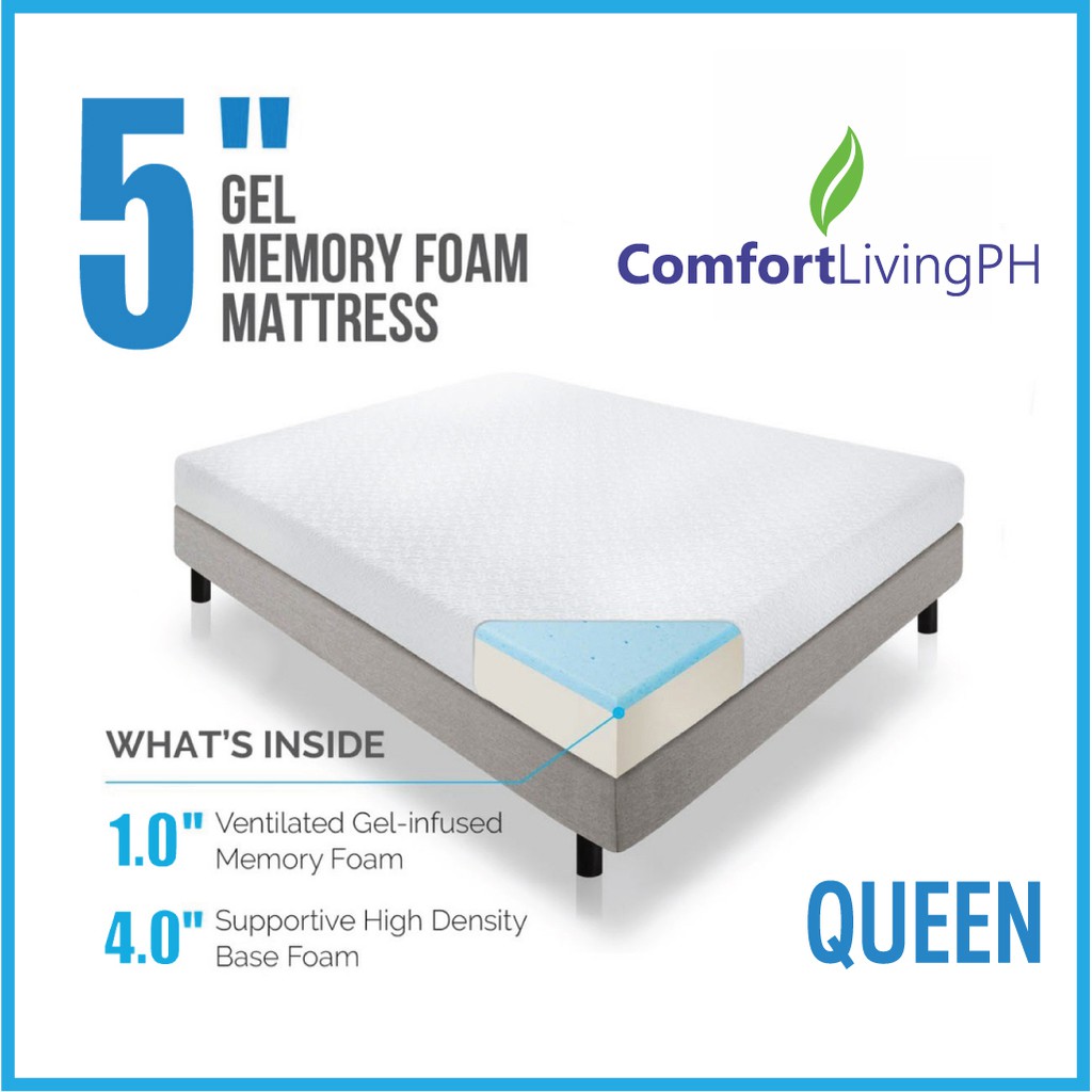 COMFORT LIVING PH Premium Memory Foam Mattress 5 inch Queen 60x75 ...