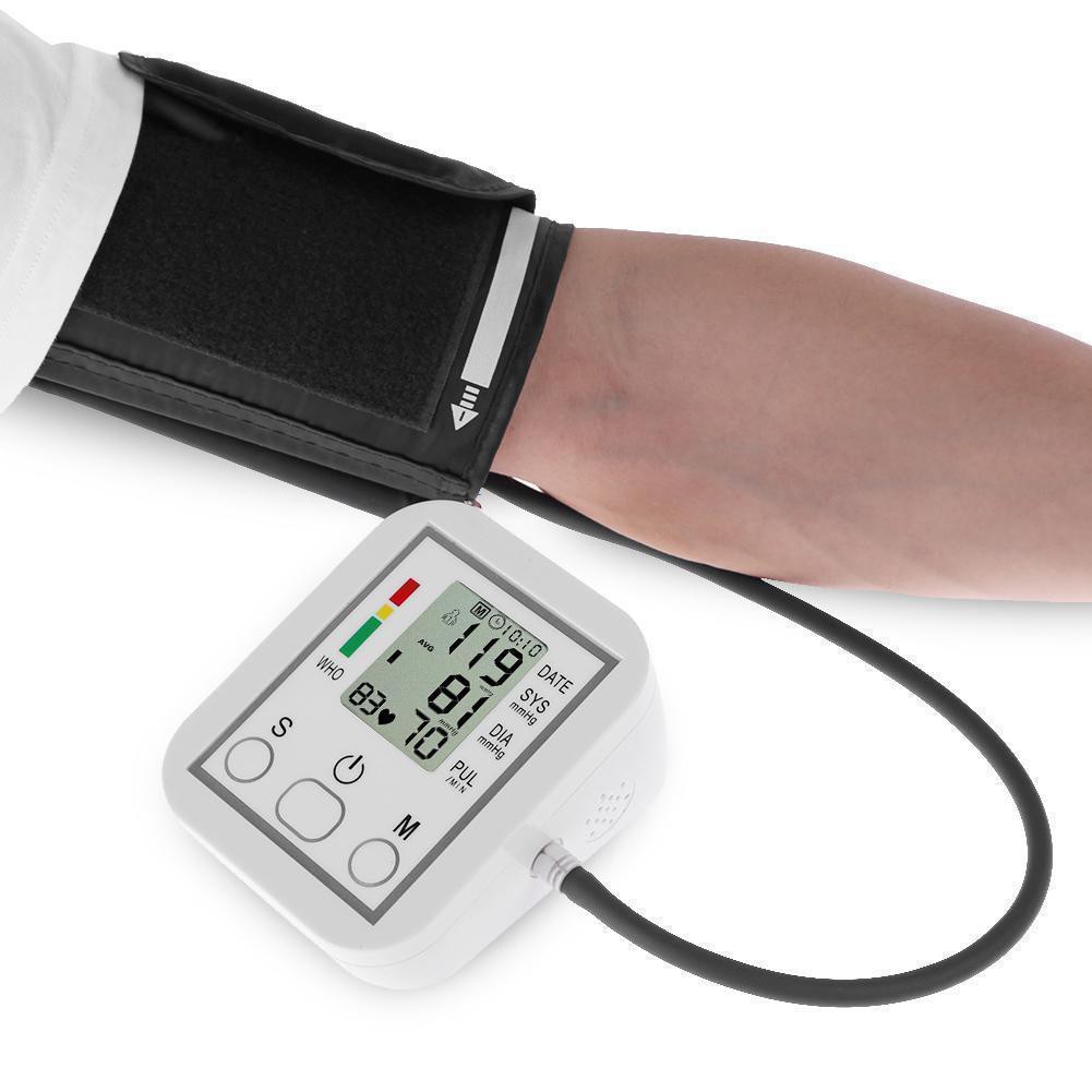 Digital automatic arm sphygmomanometer BP pulse meter electronic